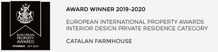 Interior Designer, Ana Engelhorn wins the European Property Awards 2019-2020 Private Residence Category for her perfectly imperfect Catalan Farmhouse renovation